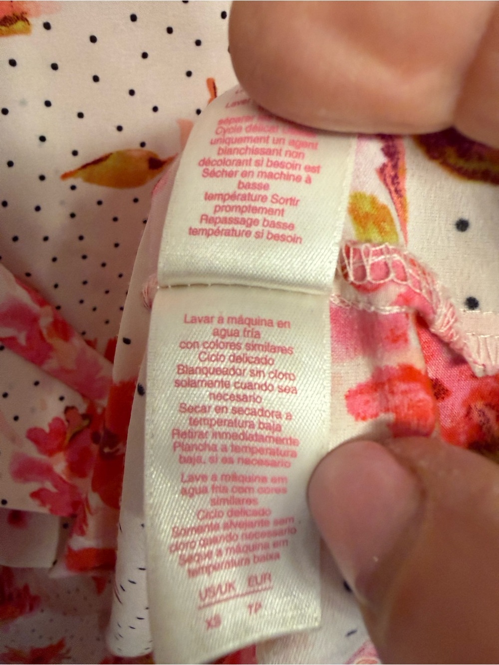 Oscar De La Renta Pink Label Floral Wrap Robe XS Cottagecore Pristine - Picture 10 of 15